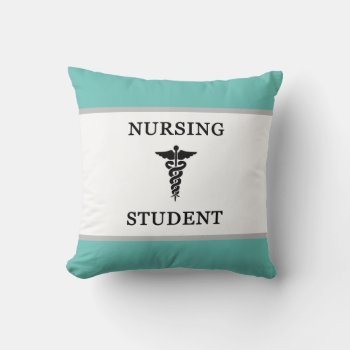 Nursing Student Pride  Throw Pillow by bonfirenurses at Zazzle