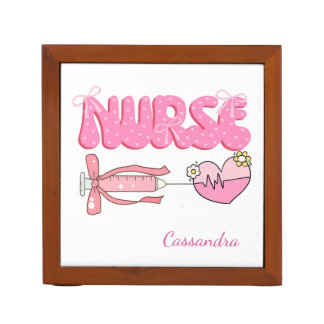 Nursing Student School Future Nurse Name Desk Organizer