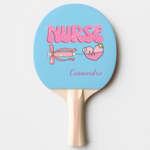 Nursing Student School Future Nurse Name Gift Ping Pong Paddle