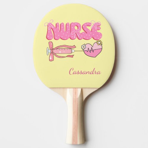 Nursing Student School Future Nurse Name  Gift Ping Pong Paddle