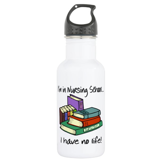 Nursing Student Stainless Steel Water Bottle (Front)
