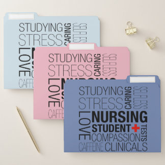 Nursing Student Text File Folder