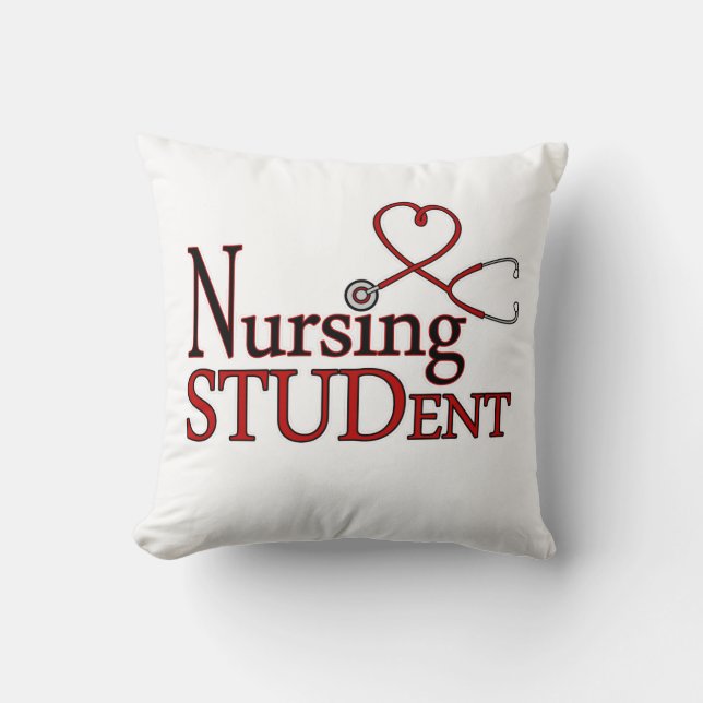 Nursing Student Throw Pillow (Front)