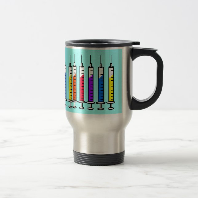 Nursing Student Travel Mug Syringes Design (Right)