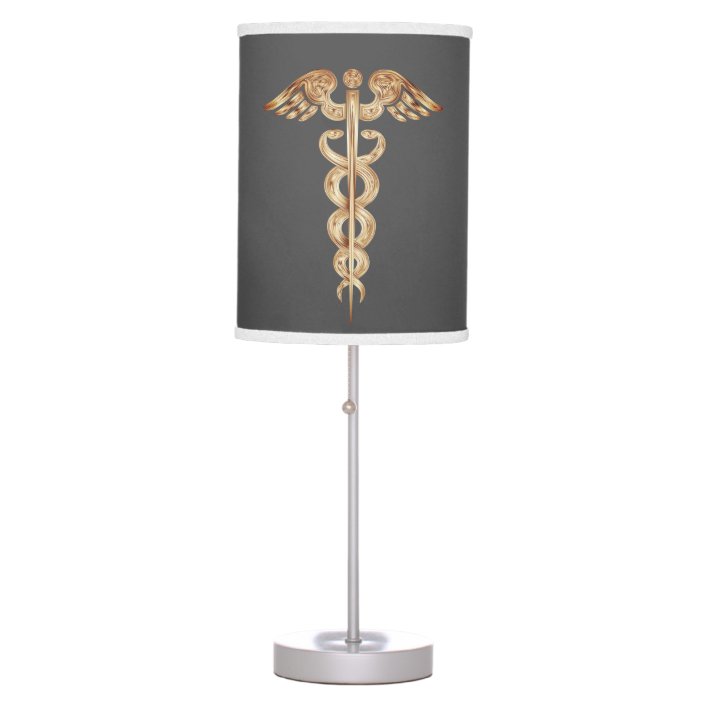 grey gold lamp