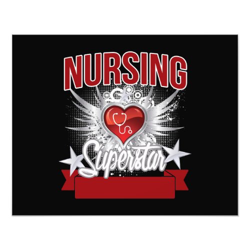 Nursing Superstar Great nurse fun awesome Photo Print