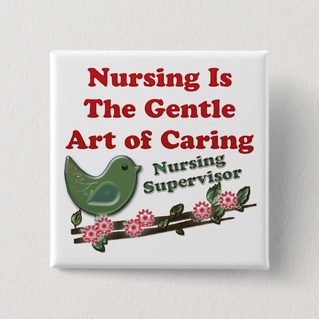 Nursing Supervisor Button (Front)