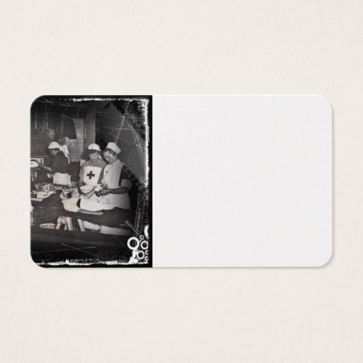 Customizable Nursing the Wounded WWI Business Card Template