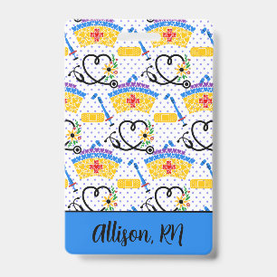 Nursing Tools on Polka Dots Professional ID Badge