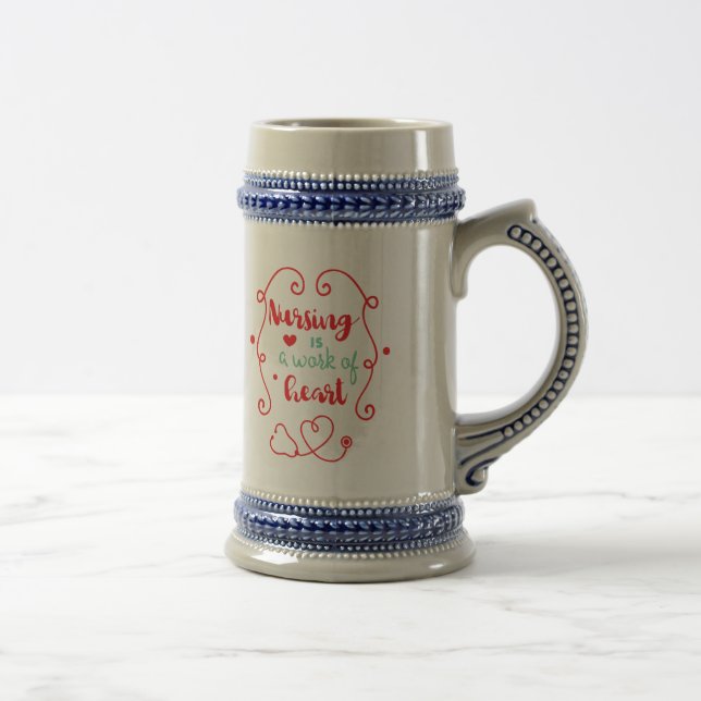 Nursing Work Beer Stein (Right)