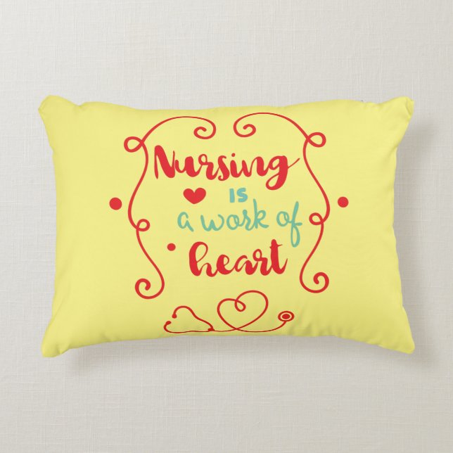 Nursing Work Decorative Pillow (Front)