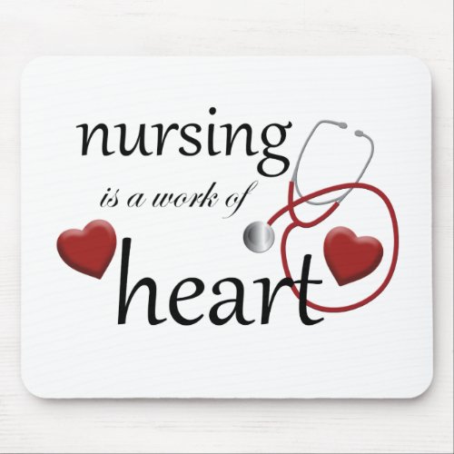 Nursing Work of Heart Nurse Mouse Pad