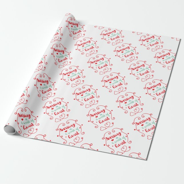 Nursing Work Wrapping Paper (Unrolled)