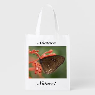 Nurture Nature Butterfly Reusable Grocery Bag