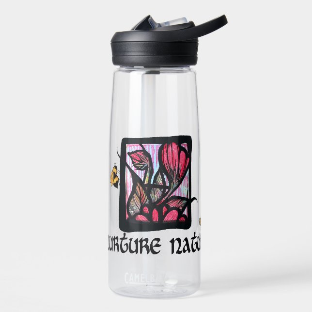 Nurture Nature Flowers and Bees                    Water Bottle (Left)