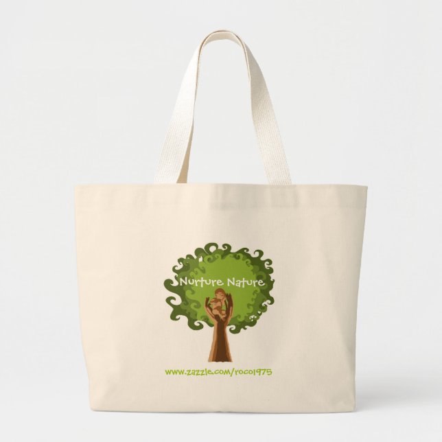 Nurture Nature Large Tote Bag (Front)