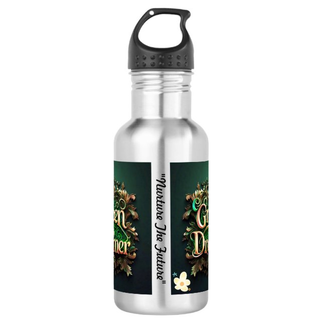 "Nurture The Future" Stainless Steel Water Bottle (Front)