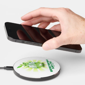 Nurture Your Planet Plant A Tree Planet Earth Wireless Charger