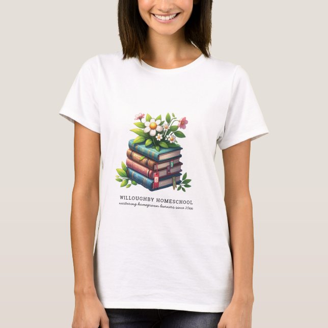 Nurturing Homegrown Learners Homeschool  T-Shirt (Front)