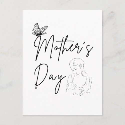 Nurturing Mothers Day Greeting Message Postcard