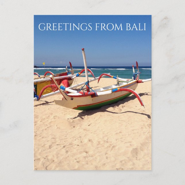 nusa dua boats postcard (Front)