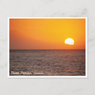 Nusa Penida golden sunset - Travel Postcard