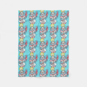 Nusery Nanny Robot FLEECE BABY BLANKET Customize
