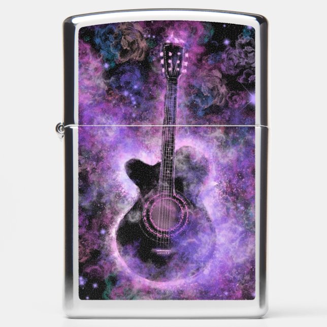Nusical Guitar Zippo Lighter (Front)