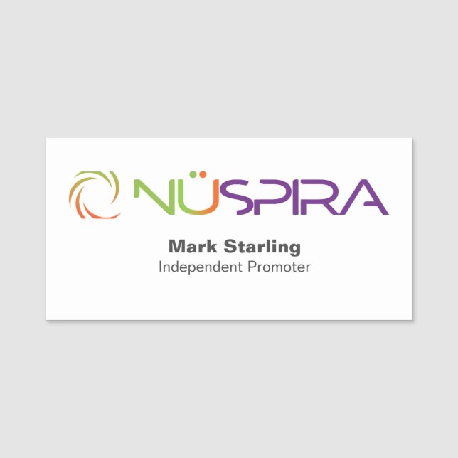 NuSpira Name Tag (Front)