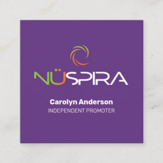 NuSpira Purple Business Card