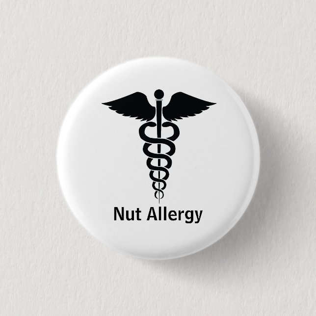 Nut Allergy Alert Button (Front)