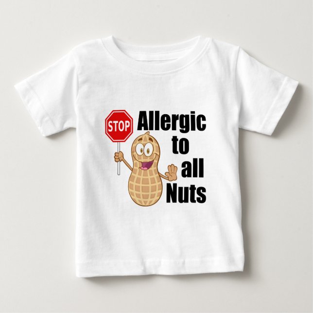 Nut Allergy Baby T-Shirt (Front)