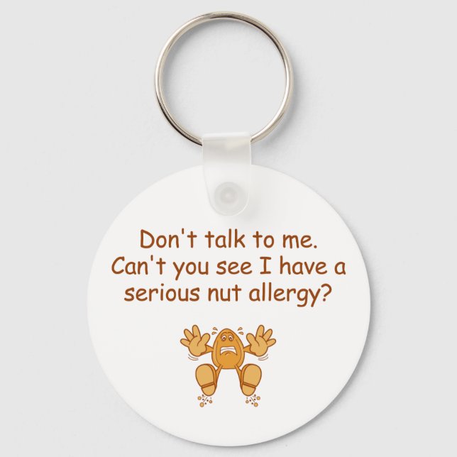 Nut Allergy Keychain (Front)