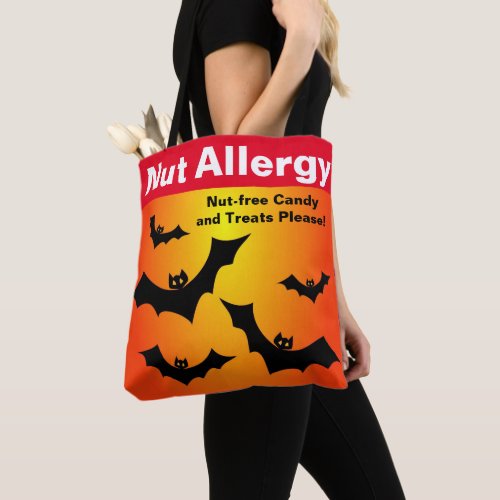 Nut Allergy Nut_Free Candy Halloween Treat Tote Bag