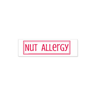 "Nut Allergy" self inking stamp