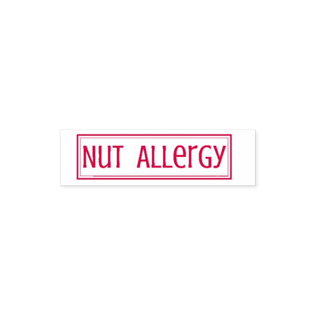 "Nut Allergy" self inking stamp (Design)