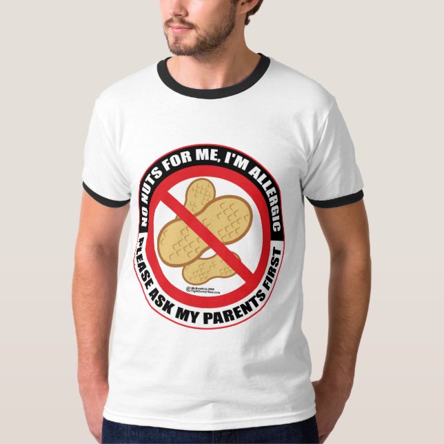 Nut Allergy T-Shirt (Front)