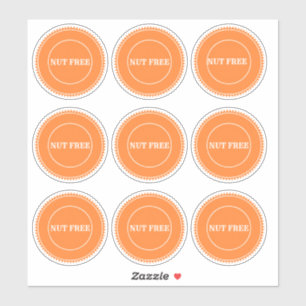 Nut Free Allergy Safe Culinary Sticker