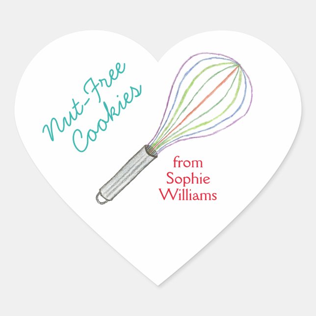 Nut free cookie labels / stickers (Front)