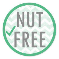 Nut Free Food Allergy Alert Stickers