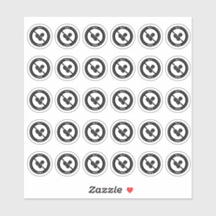 Nut Free Wedding Place Card Mini Meal Choice  Sticker