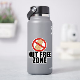 Nut Free Zone Cool Peanut Allergy Awareness Sticker