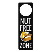 Nut Free Zone Sign No Peanuts or Tree Nuts Symbol