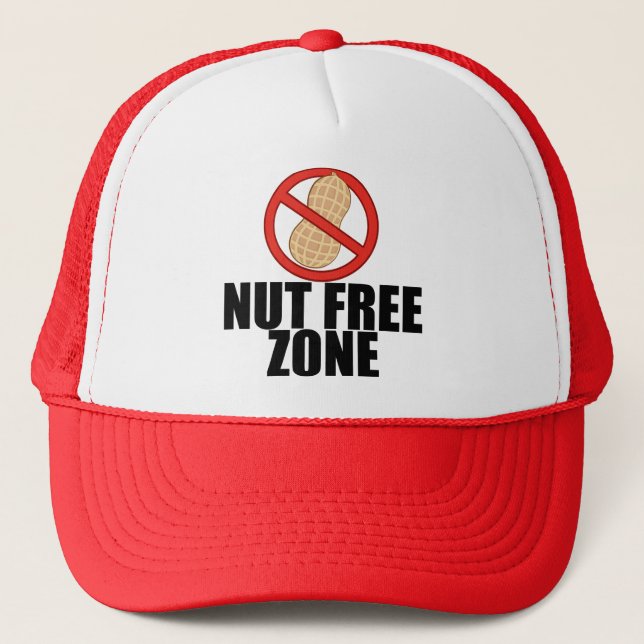 Nut Free Zone Trucker Hat (Front)
