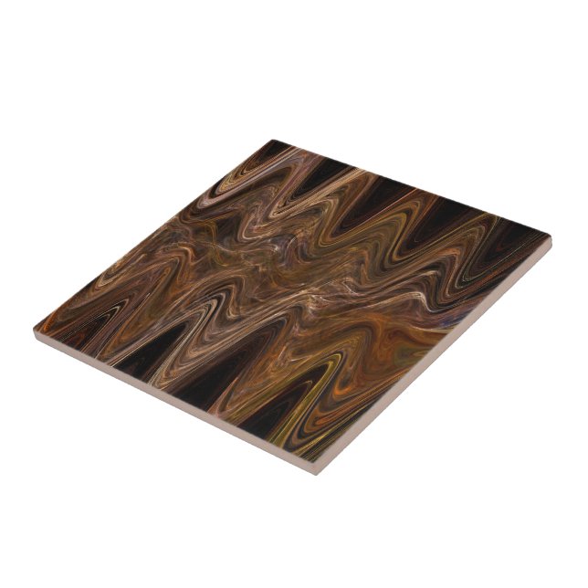 Nut Honey Ceramic Tile (Side)
