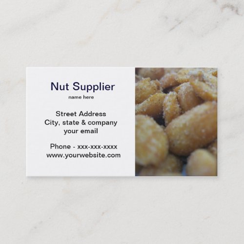 Nut Supplier Business Card