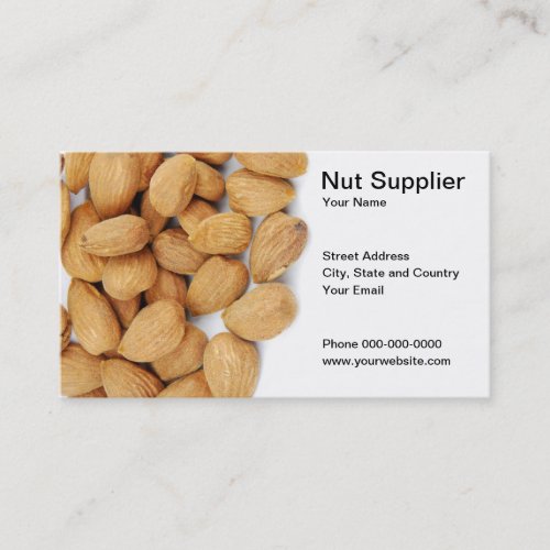 Nut Supplier Business Card