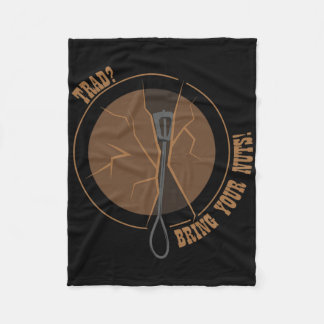 Nut Trad Climbing  Fleece Blanket