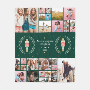 Nutcracker 29 photo modern minimal Christmas Fleec Fleece Blanket