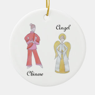 Nutcracker Angel/Chinese Keepsake Ornament